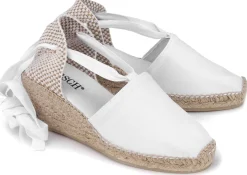 Espadrilles|Sandalen|Horsch Schuhe Espadrilles in Untergrößen Weiß