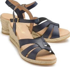 Espadrilles|Sandalen|Horsch Schuhe Espadrilles in Untergrößen Blau
