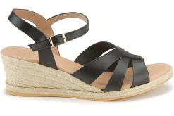 Espadrilles|Sandalen|Horsch Schuhe Espadrilles in Untergrößen Schwarz