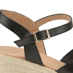 Espadrilles|Sandalen|Horsch Schuhe Espadrilles in Untergrößen Schwarz