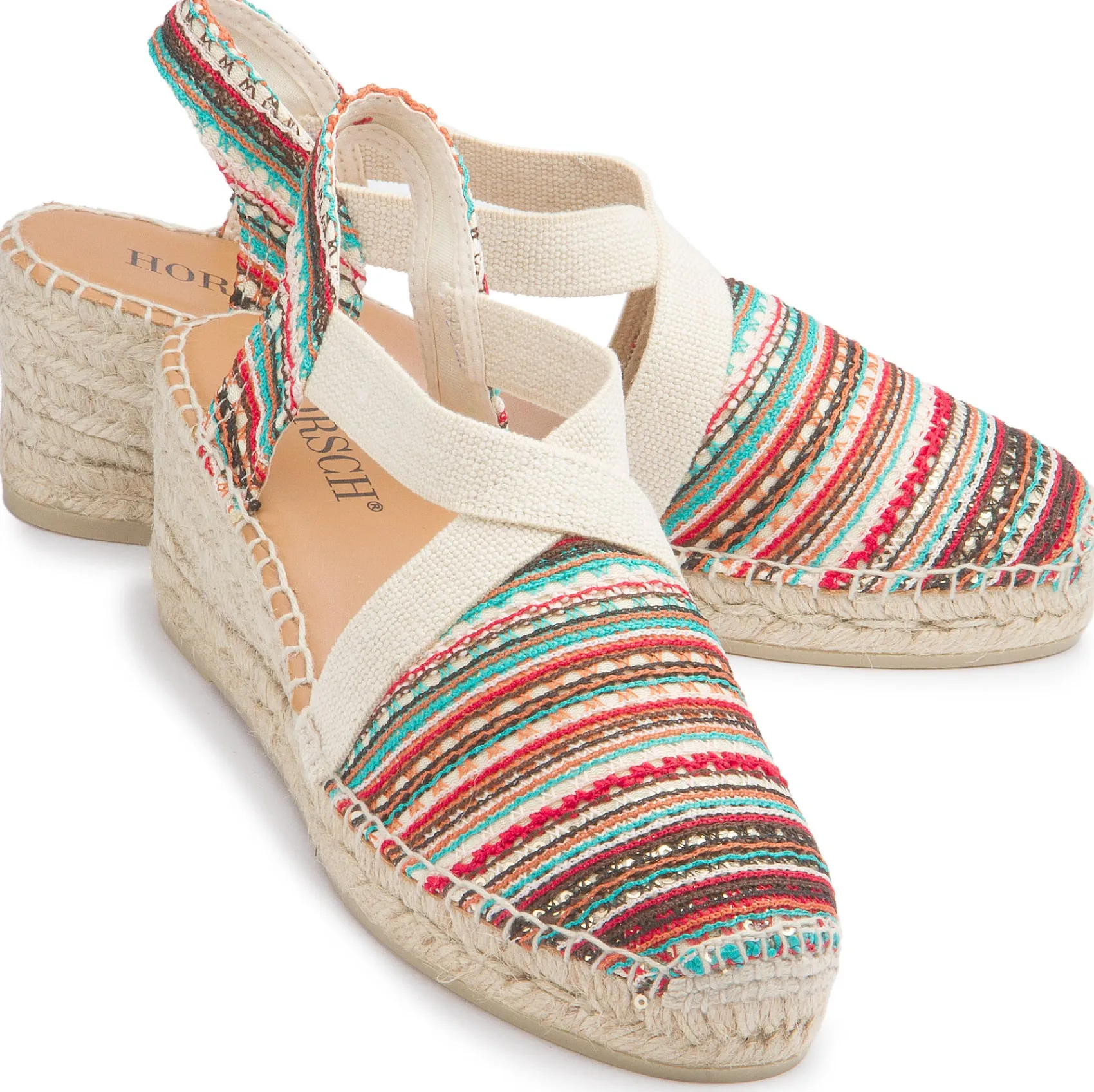 Espadrilles|Sandalen|Horsch Schuhe Espadrilles in Untergrößen Multicolor
