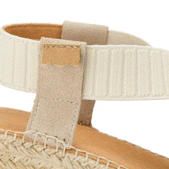 Espadrilles|Sandalen|Horsch Schuhe Espadrilles in Untergrößen Beige