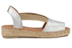 Espadrilles|Sandalen|Horsch Schuhe Espadrilles in Untergrößen Silber