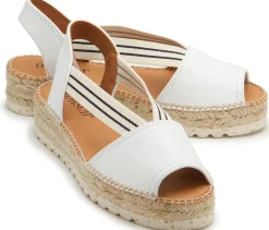 Espadrilles|Sandalen|Horsch Schuhe Espadrilles in Untergrößen Weiß