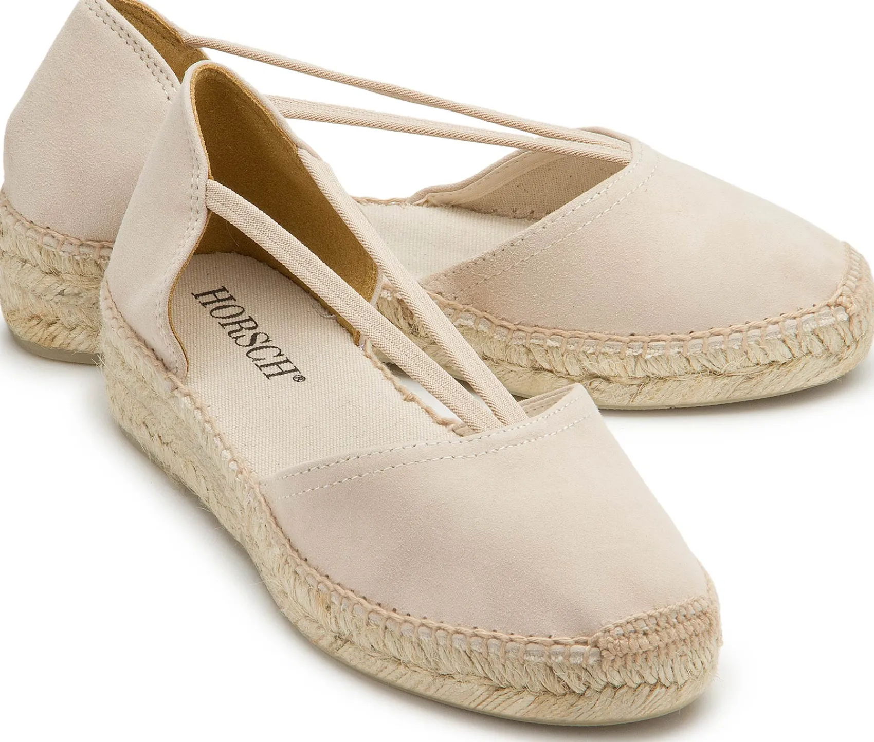 Espadrilles|Sandalen|Horsch Schuhe Espadrilles in Untergrößen Beige