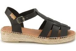 Espadrilles|Sandalen|Horsch Schuhe Espadrilles in Untergrößen Schwarz