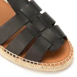 Espadrilles|Sandalen|Horsch Schuhe Espadrilles in Untergrößen Schwarz