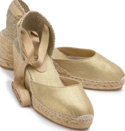 Espadrilles|Sandalen|Horsch Schuhe Espadrilles in Untergrößen Gold