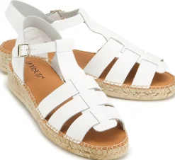 Espadrilles|Sandalen|Horsch Schuhe Espadrilles in Untergrößen Weiß