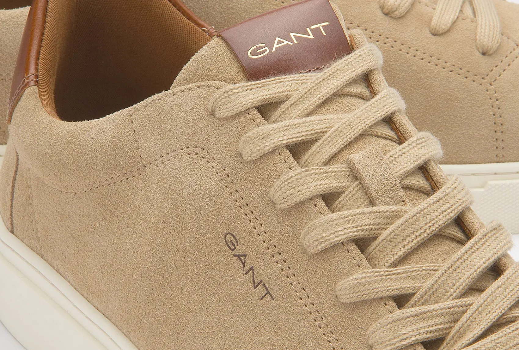 Sneaker|Schnürschuhe|Gant Sneaker in Übergrößen Beige
