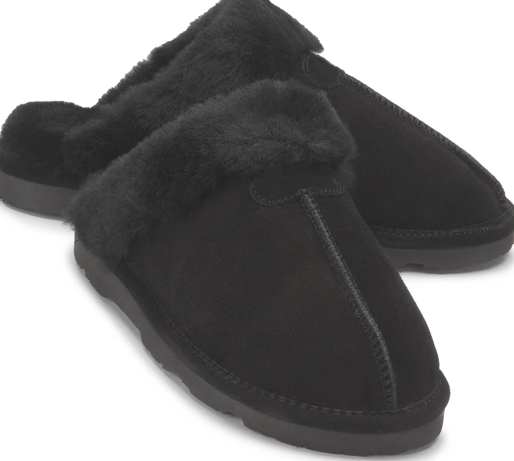 Hausschuhe|Bearpaw Hausschuh in Übergrößen Schwarz