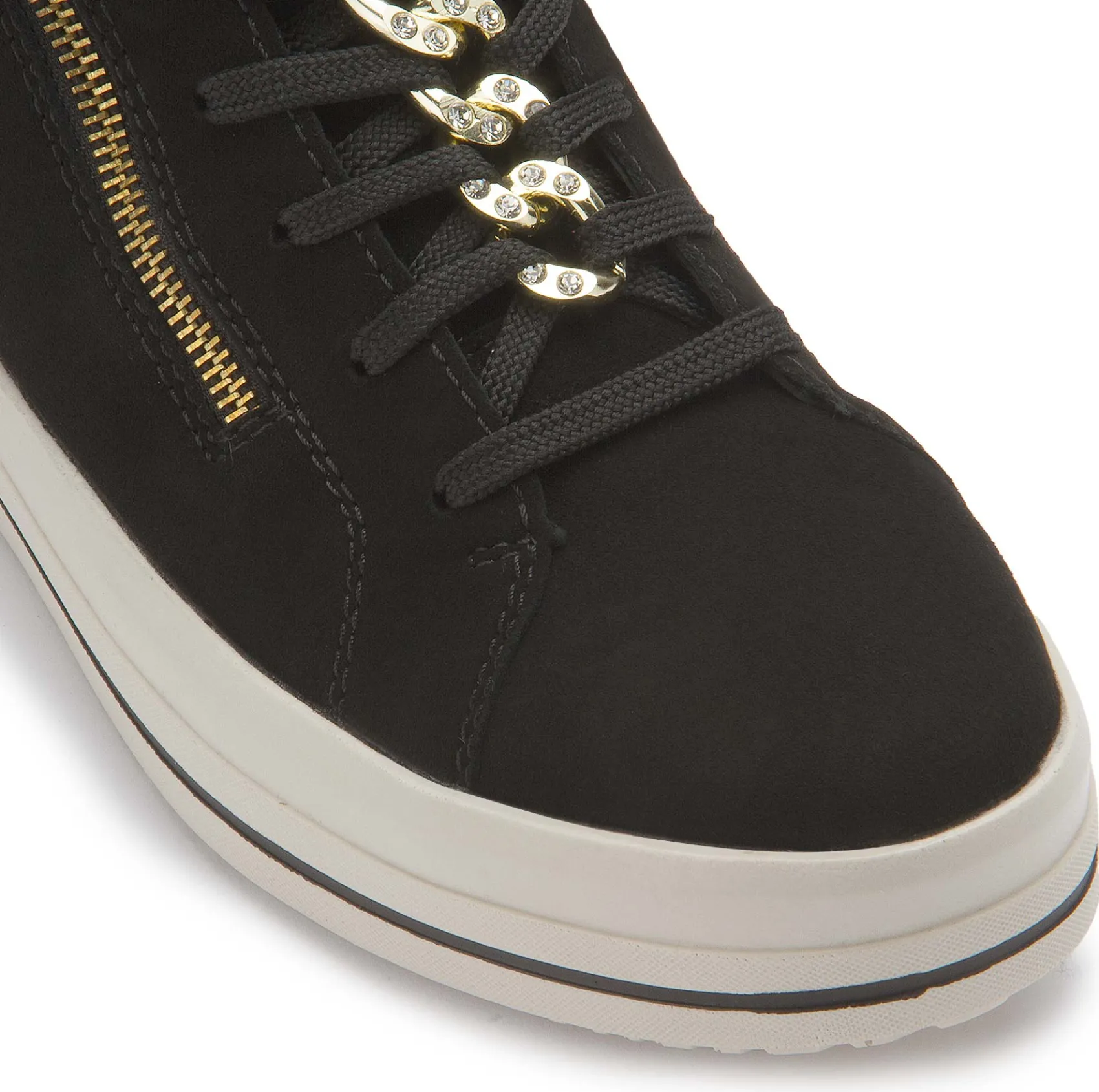 Stiefeletten|Sneaker|Remonte High-Top Sneaker in Übergrößen Schwarz