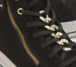 Stiefeletten|Sneaker|Remonte High-Top Sneaker in Übergrößen Schwarz