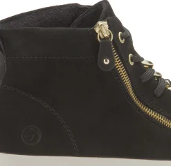 Stiefeletten|Sneaker|Remonte High-Top Sneaker in Übergrößen Schwarz