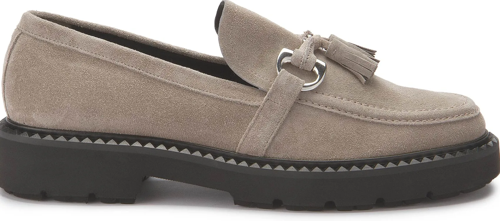 Slipper|Kennel Schmenger Kennel & Schmenger Tassel Loafer in Übergrößen Grau