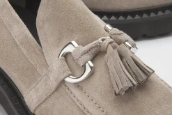 Slipper|Kennel Schmenger Kennel & Schmenger Tassel Loafer in Übergrößen Grau