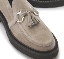 Slipper|Kennel Schmenger Kennel & Schmenger Tassel Loafer in Übergrößen Grau