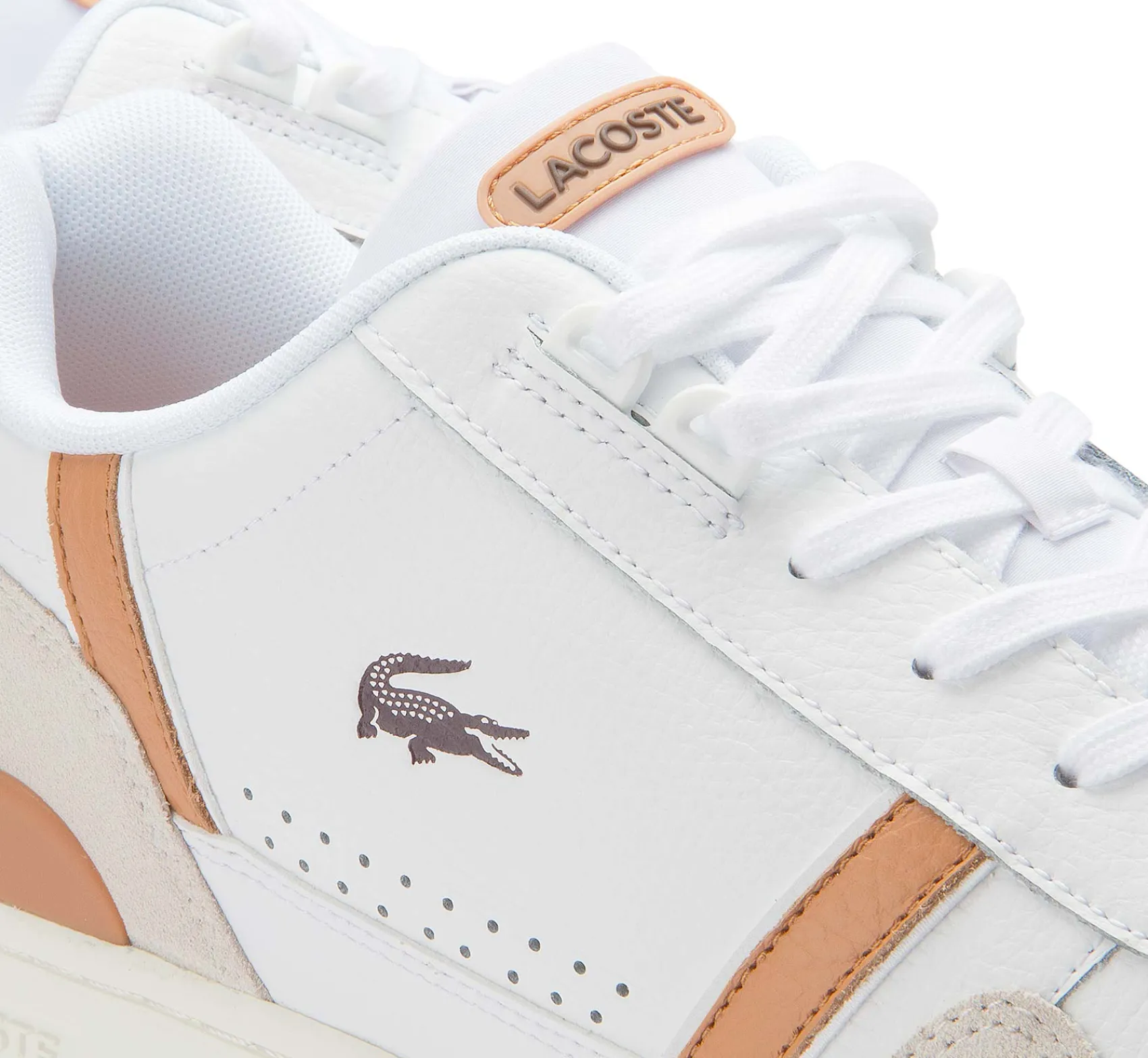 Schnürschuhe|Lacoste Sneaker in Übergrößen Weiß