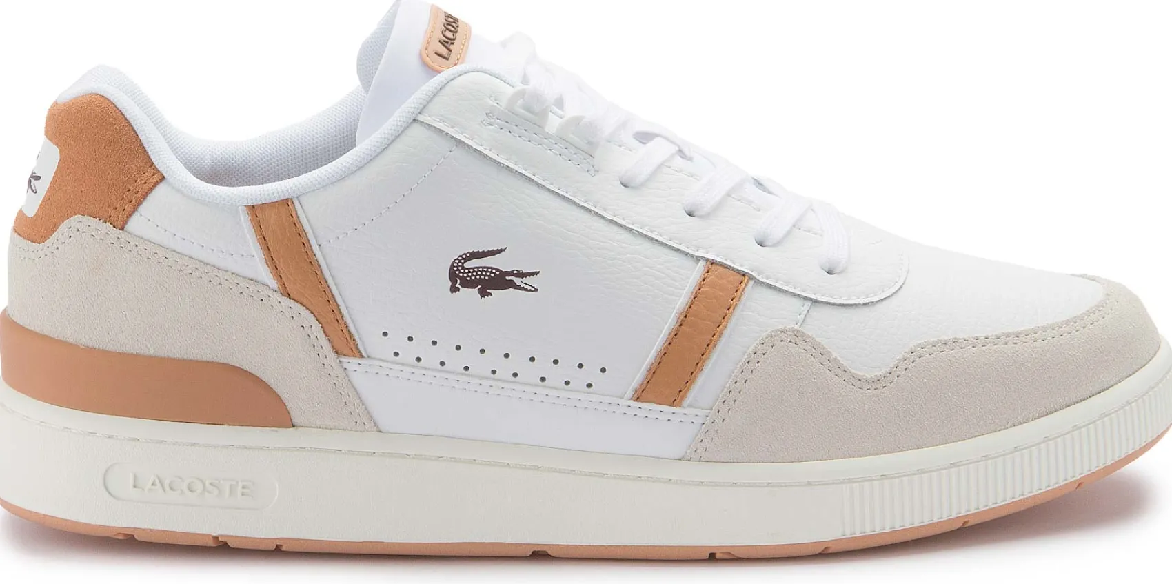 Schnürschuhe|Lacoste Sneaker in Übergrößen Weiß