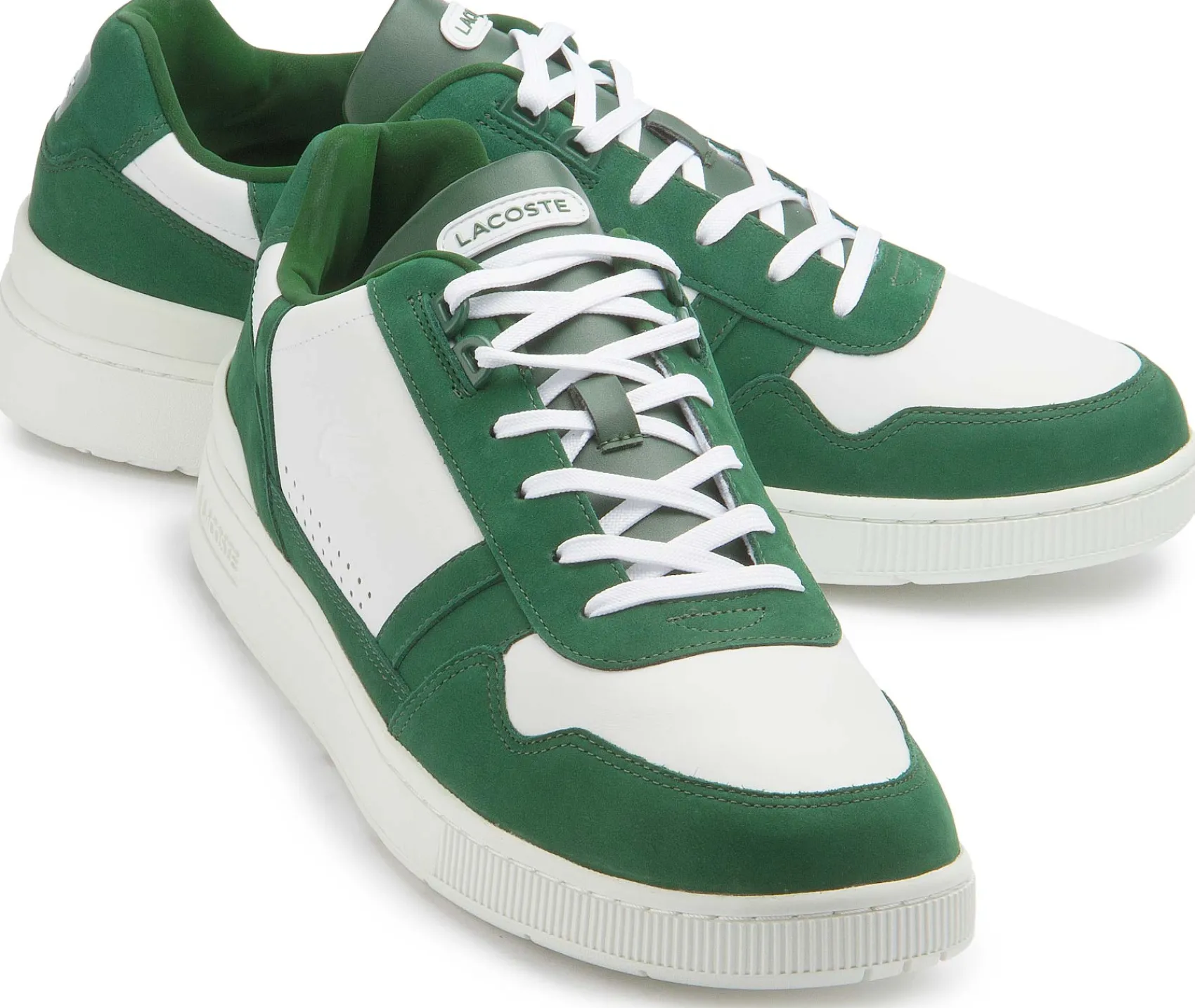 Schnürschuhe|Lacoste Sneaker in Übergrößen Weiß