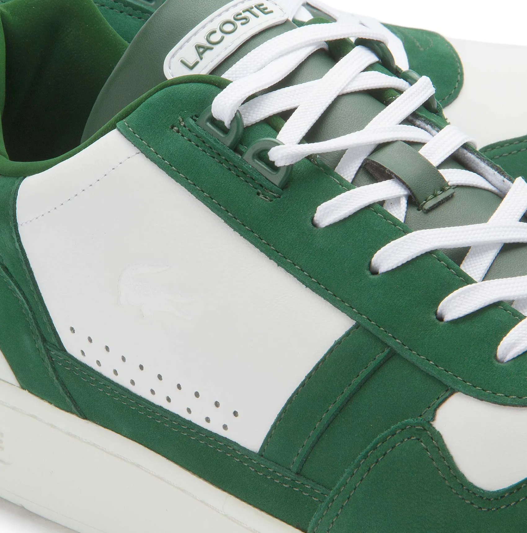 Schnürschuhe|Lacoste Sneaker in Übergrößen Weiß