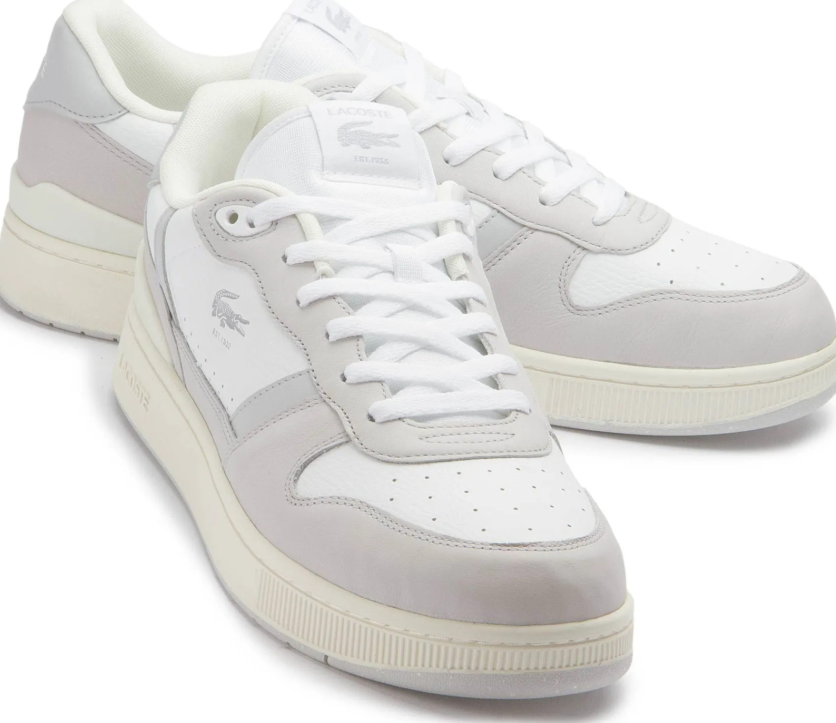 Sneaker|Schnürschuhe|Lacoste Sneaker in Übergrößen Grau