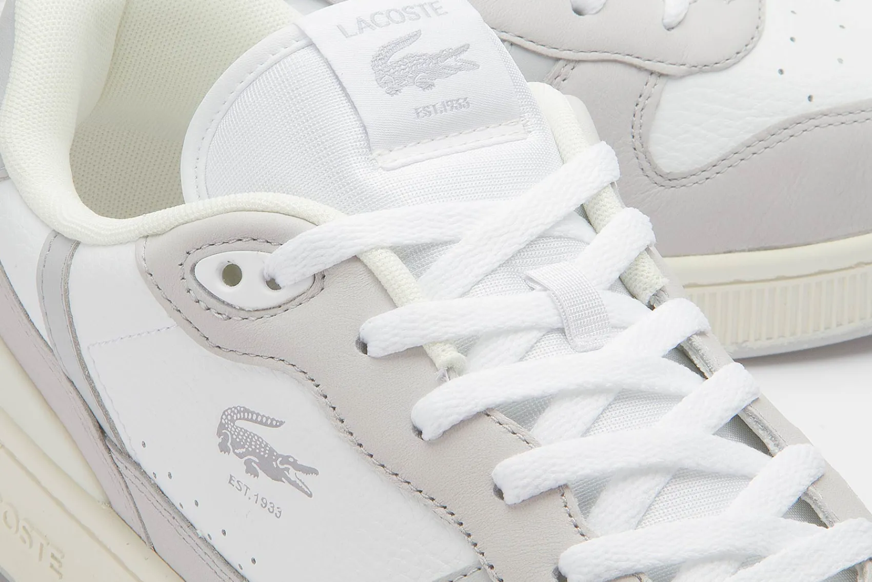 Sneaker|Schnürschuhe|Lacoste Sneaker in Übergrößen Grau