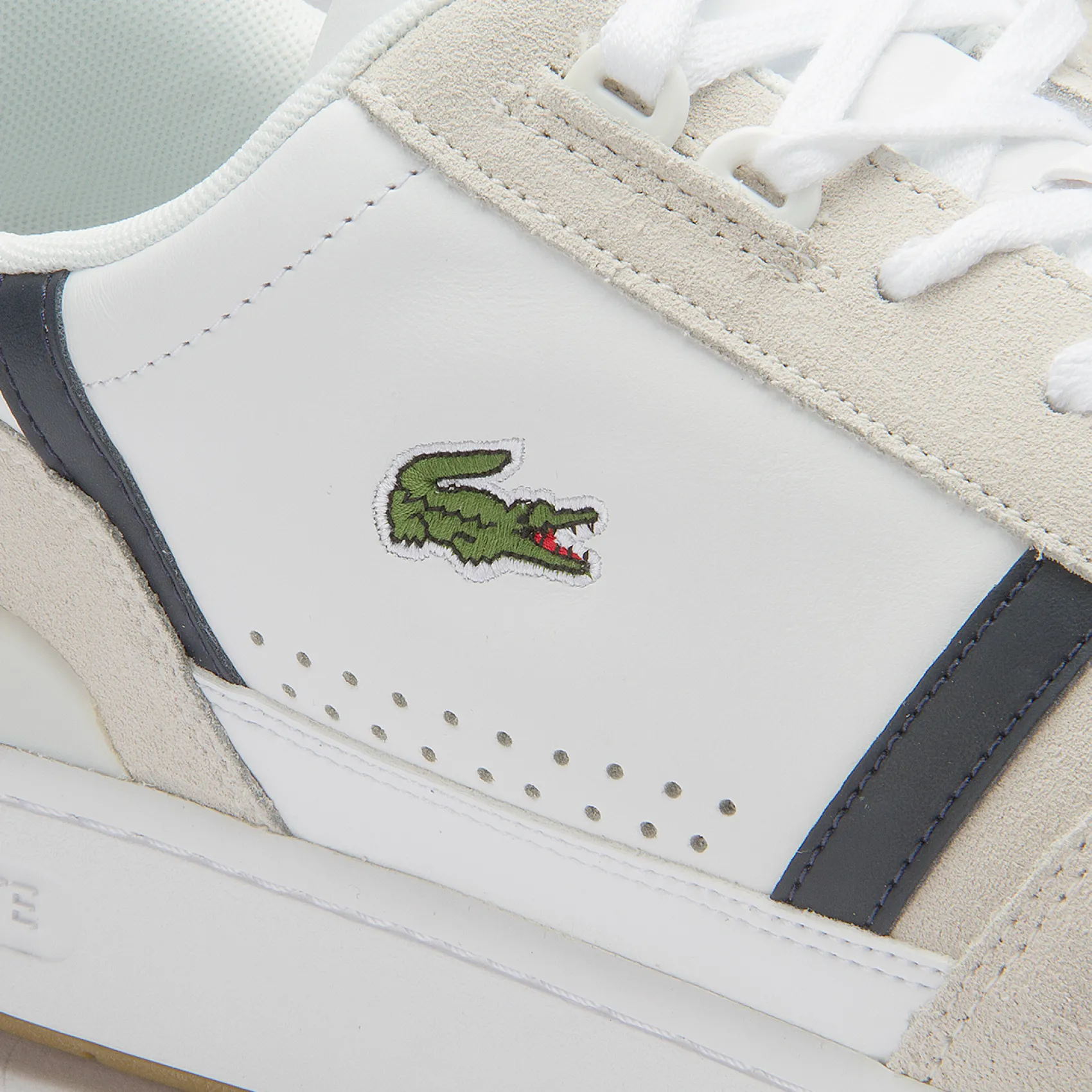 Sneaker|Schnürschuhe|Lacoste Sneaker in Übergrößen Weiß