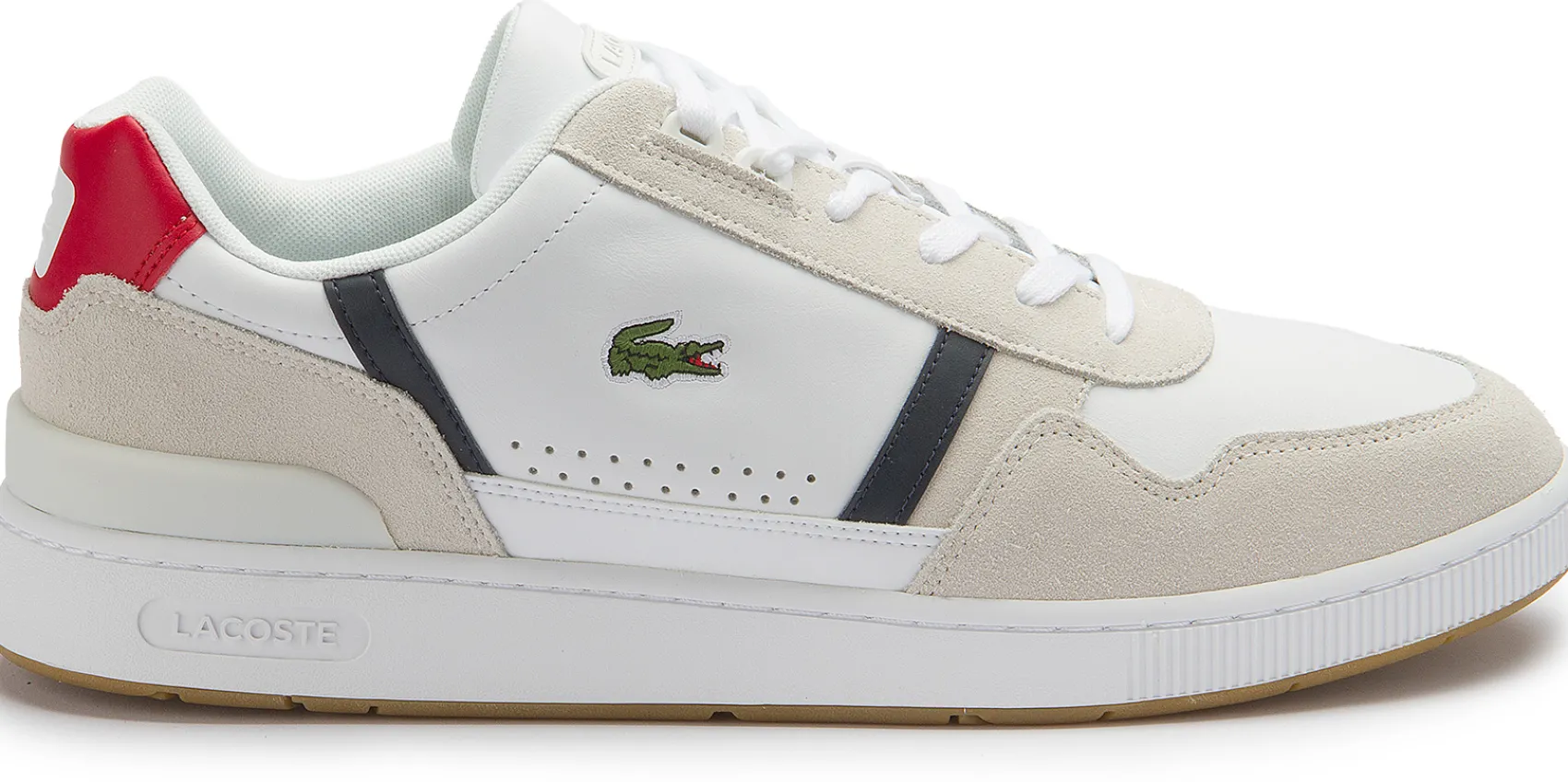 Sneaker|Schnürschuhe|Lacoste Sneaker in Übergrößen Weiß