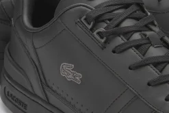 Sneaker|Schnürschuhe|Lacoste Sneaker in Übergrößen Schwarz