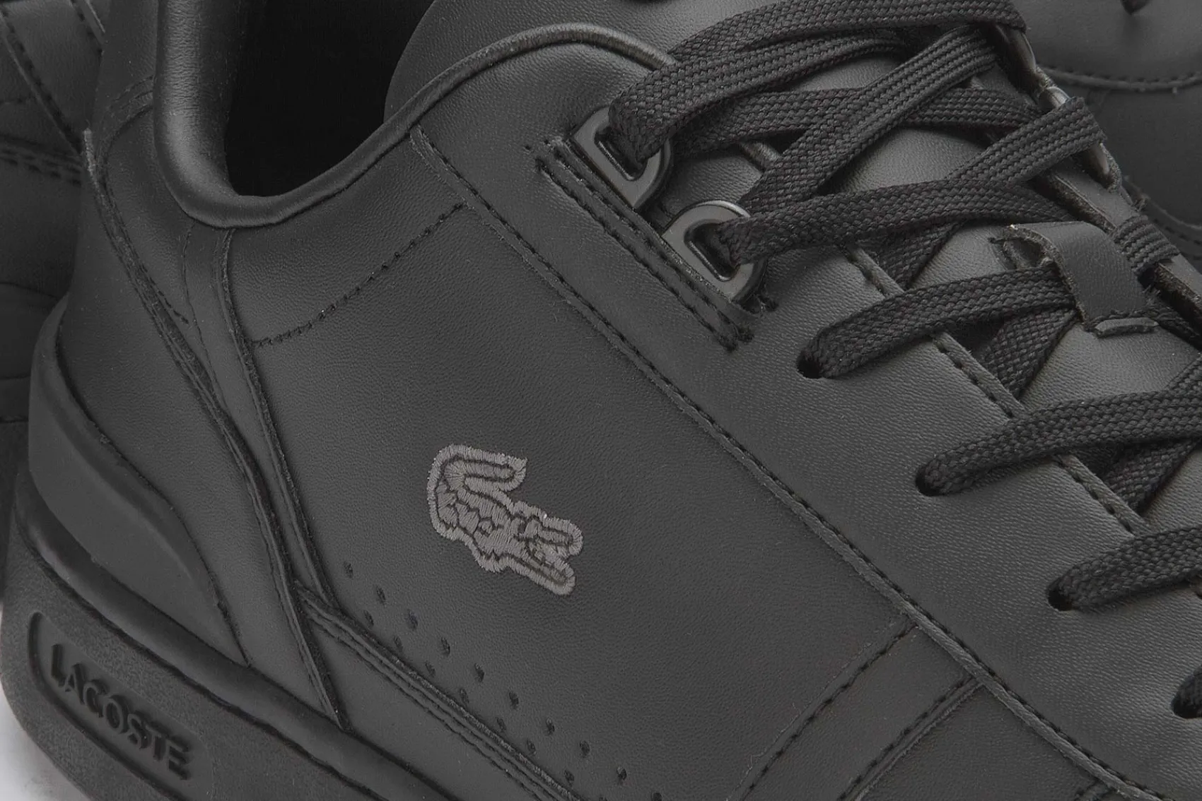 Sneaker|Schnürschuhe|Lacoste Sneaker in Übergrößen Schwarz