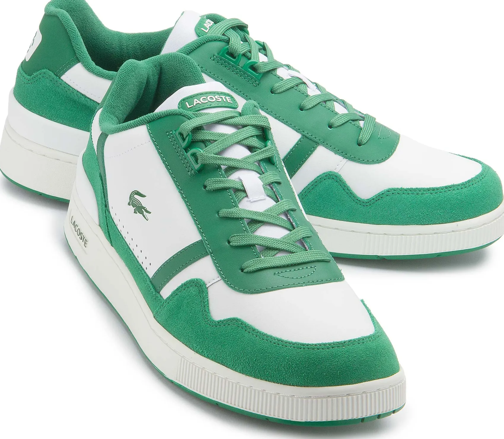 Sneaker|Schnürschuhe|Lacoste Sneaker in Übergrößen Weiß