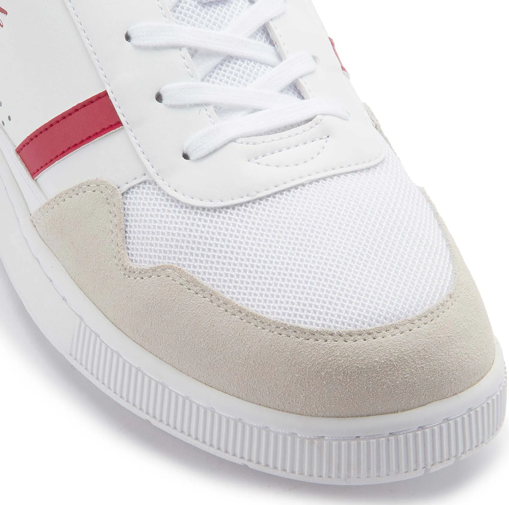 Sneaker|Schnürschuhe|Lacoste Sneaker in Übergrößen Rot