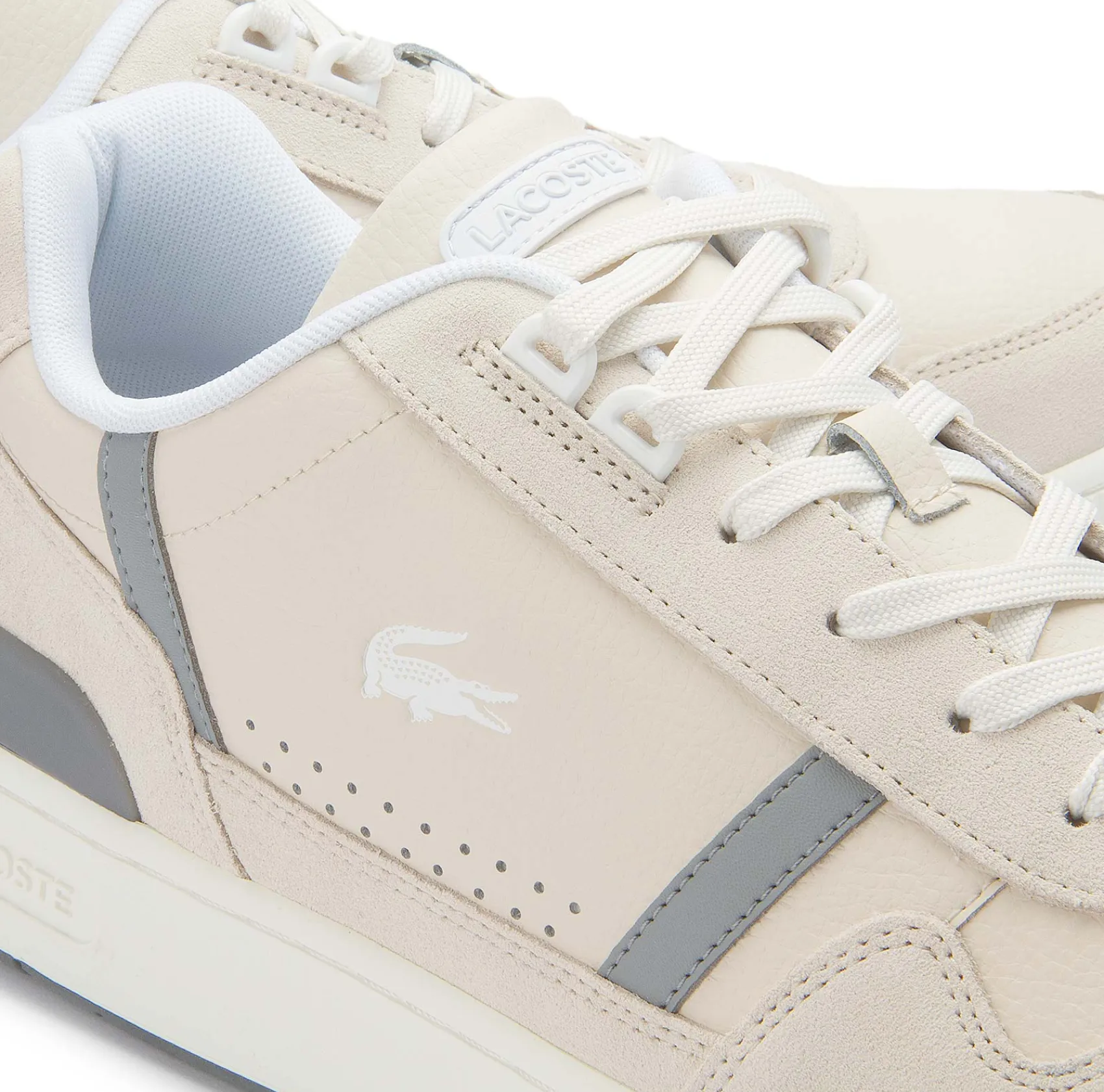 Sneaker|Schnürschuhe|Lacoste Sneaker in Übergrößen Beige