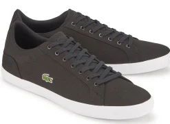 Sneaker|Leinenschuhe|Lacoste Sneaker in Übergrößen Schwarz