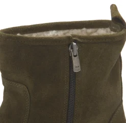Stiefeletten|Boots|Horsch Schuhe Lammfell-Boot in Übergrößen Grün