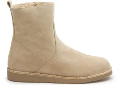 Stiefeletten|Boots|Horsch Schuhe Lammfell-Boot in Übergrößen Beige