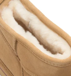 Stiefeletten|Boots|Bearpaw Lammfell-Boot in Übergrößen Braun