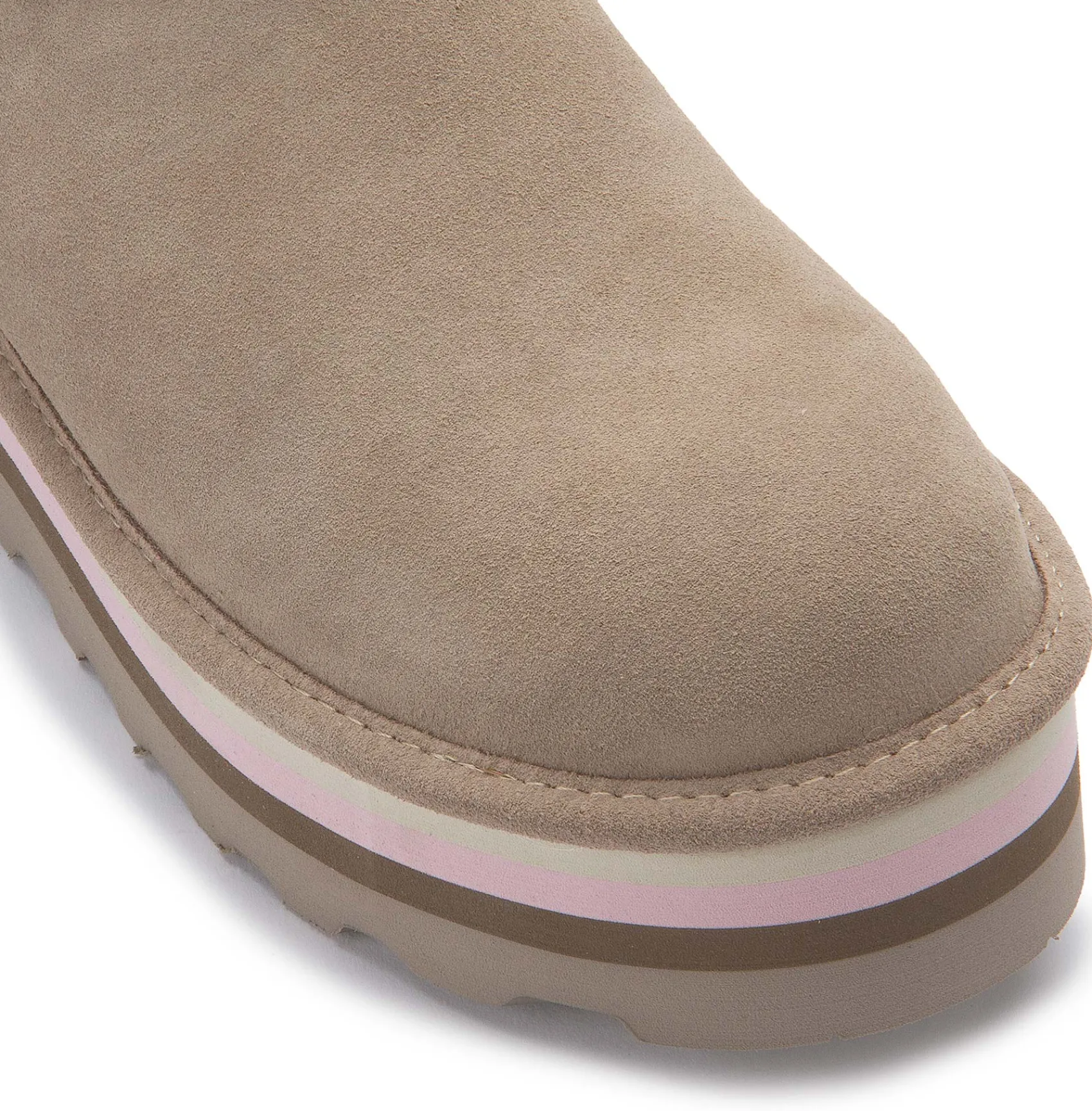 Stiefeletten|Boots|Bearpaw Lammfell-Boot in Übergrößen Grau
