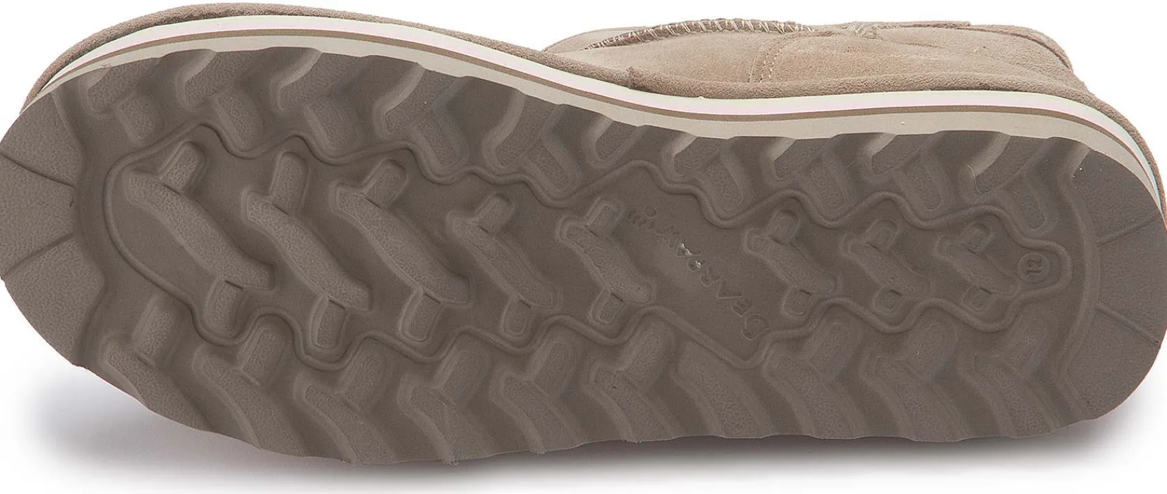 Stiefeletten|Boots|Bearpaw Lammfell-Boot in Übergrößen Grau
