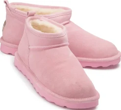 Stiefeletten|Boots|Bearpaw Lammfell-Boot in Übergrößen Rosa