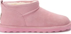 Stiefeletten|Boots|Bearpaw Lammfell-Boot in Übergrößen Rosa