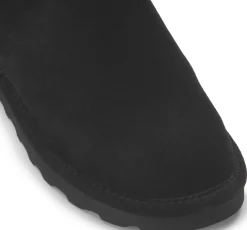 Stiefeletten|Boots|Bearpaw Lammfell-Boot in Übergrößen Schwarz