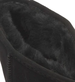 Stiefeletten|Boots|Bearpaw Lammfell-Boot in Übergrößen Schwarz