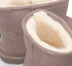 Stiefeletten|Boots|Bearpaw Lammfell-Boot in Übergrößen Grau