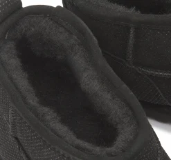 Stiefeletten|Boots|Bearpaw Lammfell-Boot in Übergrößen Schwarz