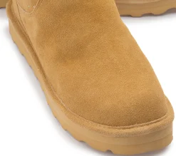 Stiefeletten|Boots|Bearpaw Lammfell-Boot in Übergrößen Braun