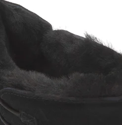 Stiefeletten|Boots|Bearpaw Lammfell-Boot in Übergrößen Schwarz