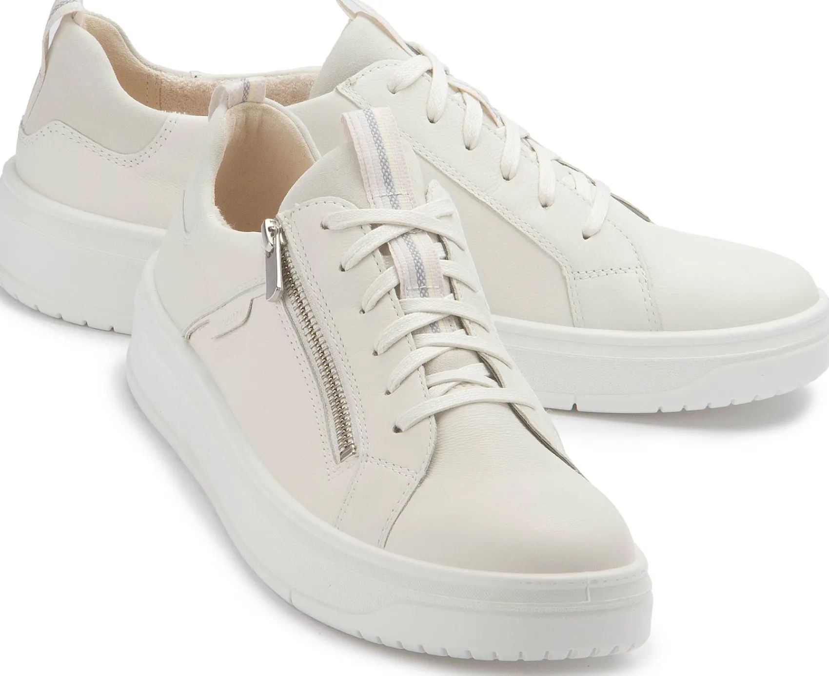 Sneaker|Schnürschuhe|Legero Sneaker in Übergrößen Weiß