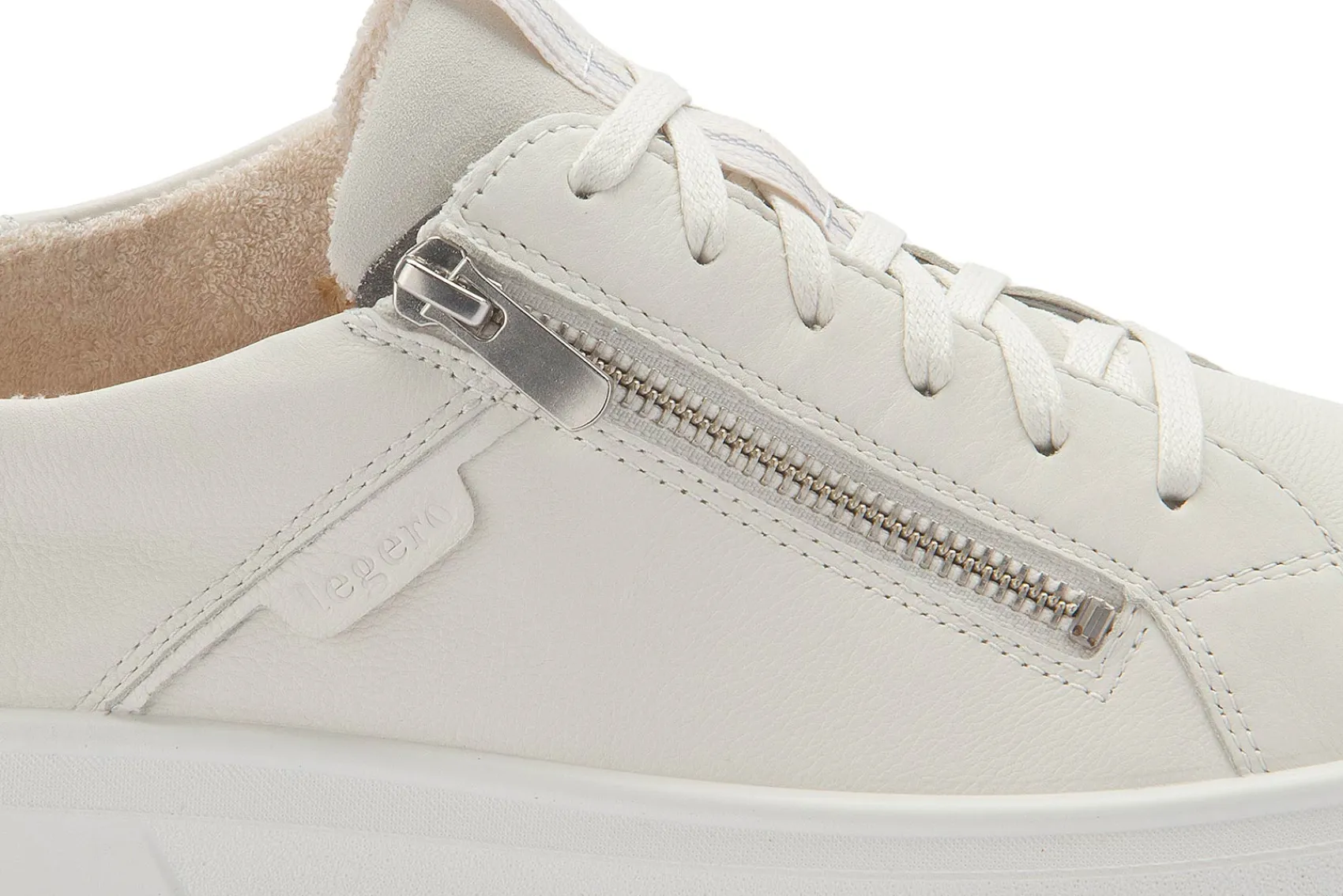 Sneaker|Schnürschuhe|Legero Sneaker in Übergrößen Weiß